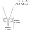 S925 Sterling Silver Zodiac Sign Necklace 12 Constellation Astrology Paperclip Chain Necklace for Women(Arise-Cable Chain)