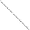 White Gold Plated 3mm 4mm Solid Sterling Silver .925 Cuban Curb Link Chain Necklace(28.0 Inches)