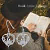 YFN 925 Sterling Silver Book/Animal/Flower Drop Dangle Earrings Earring Hypoallergenic Jewelry for Christmas Graduation Mother’s Day Birthday(A01 Book)