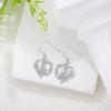 YFN 925 Sterling Silver Book/Animal/Flower Drop Dangle Earrings Earring Hypoallergenic Jewelry for Christmas Graduation Mother’s Day Birthday(A01 Book)