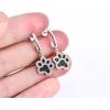YFN 925 Sterling Silver Book/Animal/Flower Drop Dangle Earrings Earring Hypoallergenic Jewelry for Christmas Graduation Mother’s Day Birthday(C01 Paw(Black&white))