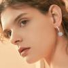 YFN 925 Sterling Silver Book/Animal/Flower Drop Dangle Earrings Earring Hypoallergenic Jewelry for Christmas Graduation Mother’s Day Birthday(C04 Paw(Pink))