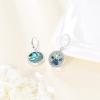YFN 925 Sterling Silver Book/Animal/Flower Drop Dangle Earrings Earring Hypoallergenic Jewelry for Christmas Graduation Mother’s Day Birthday(C05 Paw(Abalone))