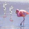 YFN 925 Sterling Silver Book/Animal/Flower Drop Dangle Earrings Earring Hypoallergenic Jewelry for Christmas Graduation Mother’s Day Birthday(D01 Flamingo)