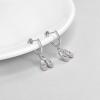 YFN 925 Sterling Silver Book/Animal/Flower Drop Dangle Earrings Earring Hypoallergenic Jewelry for Christmas Graduation Mother’s Day Birthday(F01 Ballet Shoes)