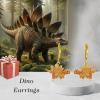 YFN 925 Sterling Silver Book/Animal/Flower Drop Dangle Earrings Earring Hypoallergenic Jewelry for Christmas Graduation Mother’s Day Birthday(G01 Dinasour)