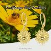 YFN 925 Sterling Silver Book/Animal/Flower Drop Dangle Earrings Earring Hypoallergenic Jewelry for Christmas Graduation Mother’s Day Birthday(H02 Bee)