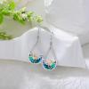 YFN 925 Sterling Silver Book/Animal/Flower Drop Dangle Earrings Earring Hypoallergenic Jewelry for Christmas Graduation Mother’s Day Birthday(H04 Moonlight)