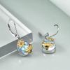 YFN 925 Sterling Silver Dangle Drop Earring Hypoallergenic Earring Jewelry Gift for Women Girls(Bee+Moonstone)
