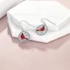 YFN 925 Sterling Silver Dangle Drop Earring Hypoallergenic Earring Jewelry Gift for Women Girls(Cardinal)