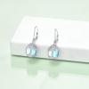 YFN 925 Sterling Silver Dangle Drop Earring Hypoallergenic Earring Jewelry Gift for Women Girls(Tree+Moonstone)