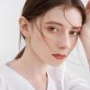 YFN 925 Sterling Silver Hoop Earrings for Women Lightweight Twisted Hoop Earrings with Click-Top Closure，Hypoallergenic Hoops Earrings for Women(Gold Hoop Earrings)