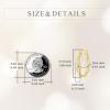 YFN 925 Sterling Silver Hoop Earrings for Women Lightweight Twisted Hoop Earrings with Click-Top Closure，Hypoallergenic Hoops Earrings for Women(Gold Hoop Earrings)
