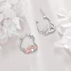 YFN Animal Earrings Sterling Silver Animal Heart Hoop Dangle Earrings Cute Jewelry Gifts for Women(Axolotl)