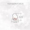 YFN Animal Earrings Sterling Silver Animal Heart Hoop Dangle Earrings Cute Jewelry Gifts for Women(Axolotl)