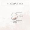 YFN Animal Earrings Sterling Silver Animal Heart Hoop Dangle Earrings Cute Jewelry Gifts for Women(Basset Hound)