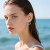 YFN Animal Earrings Sterling Silver Animal Heart Hoop Dangle Earrings Cute Jewelry Gifts for Women(Bat)