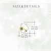 YFN Animal Earrings Sterling Silver Animal Heart Hoop Dangle Earrings Cute Jewelry Gifts for Women(Bee)