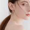 YFN Animal Earrings Sterling Silver Animal Heart Hoop Dangle Earrings Cute Jewelry Gifts for Women(Black Cat Dangle)