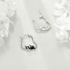 YFN Animal Earrings Sterling Silver Animal Heart Hoop Dangle Earrings Cute Jewelry Gifts for Women(Boston Terrier)