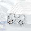 YFN Animal Earrings Sterling Silver Animal Heart Hoop Dangle Earrings Cute Jewelry Gifts for Women(Cow)
