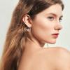 YFN Animal Earrings Sterling Silver Animal Heart Hoop Dangle Earrings Cute Jewelry Gifts for Women(Dragon)