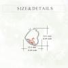 YFN Animal Earrings Sterling Silver Animal Heart Hoop Dangle Earrings Cute Jewelry Gifts for Women(Dragon)