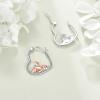 YFN Animal Earrings Sterling Silver Animal Heart Hoop Dangle Earrings Cute Jewelry Gifts for Women(Dragon)