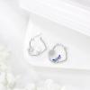 YFN Animal Earrings Sterling Silver Animal Heart Hoop Dangle Earrings Cute Jewelry Gifts for Women(Dragonfly)