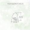 YFN Animal Earrings Sterling Silver Animal Heart Hoop Dangle Earrings Cute Jewelry Gifts for Women(Elephant)