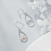 YFN Animal Earrings Sterling Silver Animal Heart Hoop Dangle Earrings Cute Jewelry Gifts for Women(Fox Dangle)