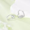 YFN Animal Earrings Sterling Silver Animal Heart Hoop Dangle Earrings Cute Jewelry Gifts for Women(Highland Cow)