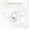 YFN Animal Earrings Sterling Silver Animal Heart Hoop Dangle Earrings Cute Jewelry Gifts for Women(Koala)