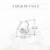 YFN Animal Earrings Sterling Silver Animal Heart Hoop Dangle Earrings Cute Jewelry Gifts for Women(Maltese)