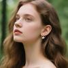 YFN Animal Earrings Sterling Silver Animal Heart Hoop Dangle Earrings Cute Jewelry Gifts for Women(Maltese)