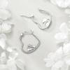 YFN Animal Earrings Sterling Silver Animal Heart Hoop Dangle Earrings Cute Jewelry Gifts for Women(Rabbit)