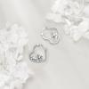 YFN Animal Earrings Sterling Silver Animal Heart Hoop Dangle Earrings Cute Jewelry Gifts for Women(Schnauzer)