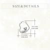 YFN Animal Earrings Sterling Silver Animal Heart Hoop Dangle Earrings Cute Jewelry Gifts for Women(Schnauzer)