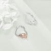 YFN Animal Earrings Sterling Silver Animal Heart Hoop Dangle Earrings Cute Jewelry Gifts for Women(Sloth)
