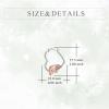 YFN Animal Earrings Sterling Silver Animal Heart Hoop Dangle Earrings Cute Jewelry Gifts for Women(Sloth)