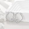 YFN Animal Earrings Sterling Silver Animal Heart Hoop Dangle Earrings Cute Jewelry Gifts for Women(Snake)