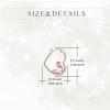 YFN Animal Earrings Sterling Silver Animal Heart Hoop Dangle Earrings Cute Jewelry Gifts for Women(Squirrel)
