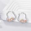 YFN Animal Earrings Sterling Silver Animal Heart Hoop Dangle Earrings Cute Jewelry Gifts for Women(Unicorn)