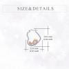 YFN Animal Earrings Sterling Silver Animal Heart Hoop Dangle Earrings Cute Jewelry Gifts for Women(Unicorn)