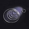 YFN Hoop Earrings Sterling Silver Polished Round Circle Endless Earrings Diameter 20,30,40,50,60,70,80mm(Diameter 30mm Medium Hoop Earrings)