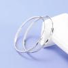 YFN Hoop Earrings Sterling Silver Polished Round Circle Endless Earrings Diameter 20,30,40,50,60,70,80mm(Diameter 45mm Hoop Earrings)