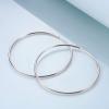 YFN Hoop Earrings Sterling Silver Polished Round Circle Endless Earrings Diameter 20,30,40,50,60,70,80mm(Diameter 70mm Large Hoop Earrings)
