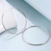 YFN Hoop Earrings Sterling Silver Polished Round Circle Endless Earrings Diameter 20,30,40,50,60,70,80mm(Diameter 70mm Large Hoop Earrings)