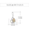 YFN Horse Earrings/Dog Earrings Sterling Silver Animal Drop Dangle Earrings Horse Jewelry Gift for women(A Gold Horse Earring)