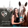 YFN Horse Earrings/Dog Earrings Sterling Silver Animal Drop Dangle Earrings Horse Jewelry Gift for women(Rose Tone Women with Horse Earrings)